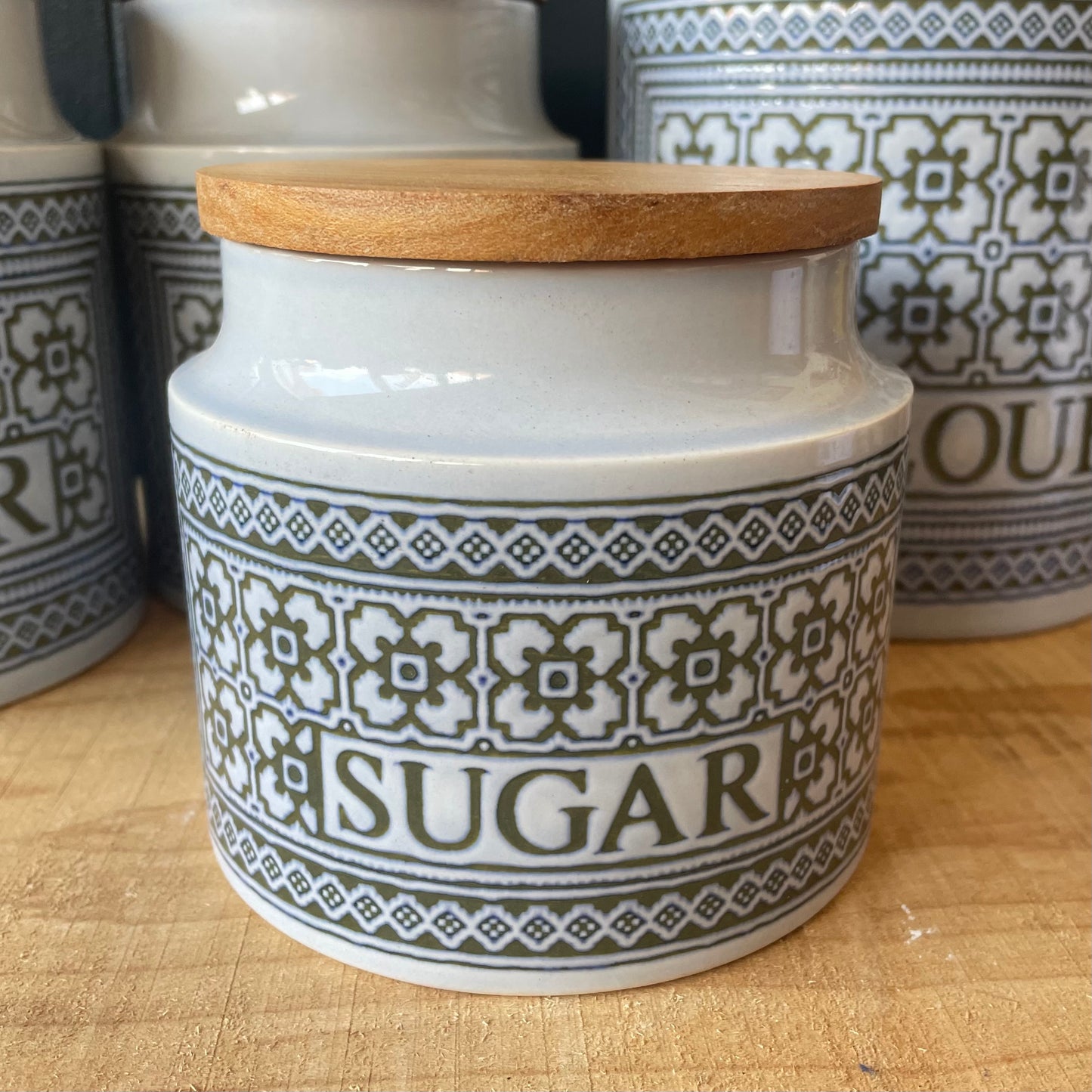 Vintage Hornsea Pottery Tapestry Storage Jars | retro 1970s | MCM