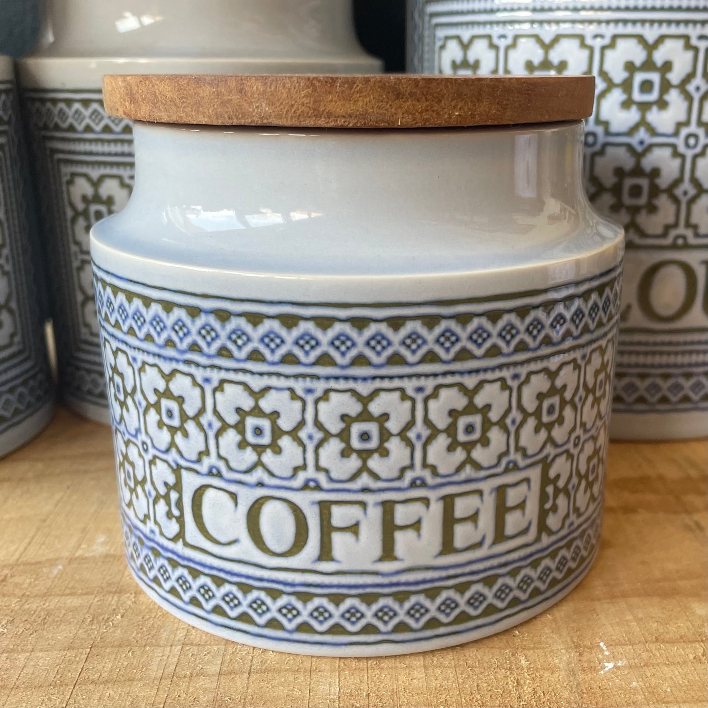 Vintage Hornsea Pottery Tapestry Storage Jars | retro 1970s | MCM