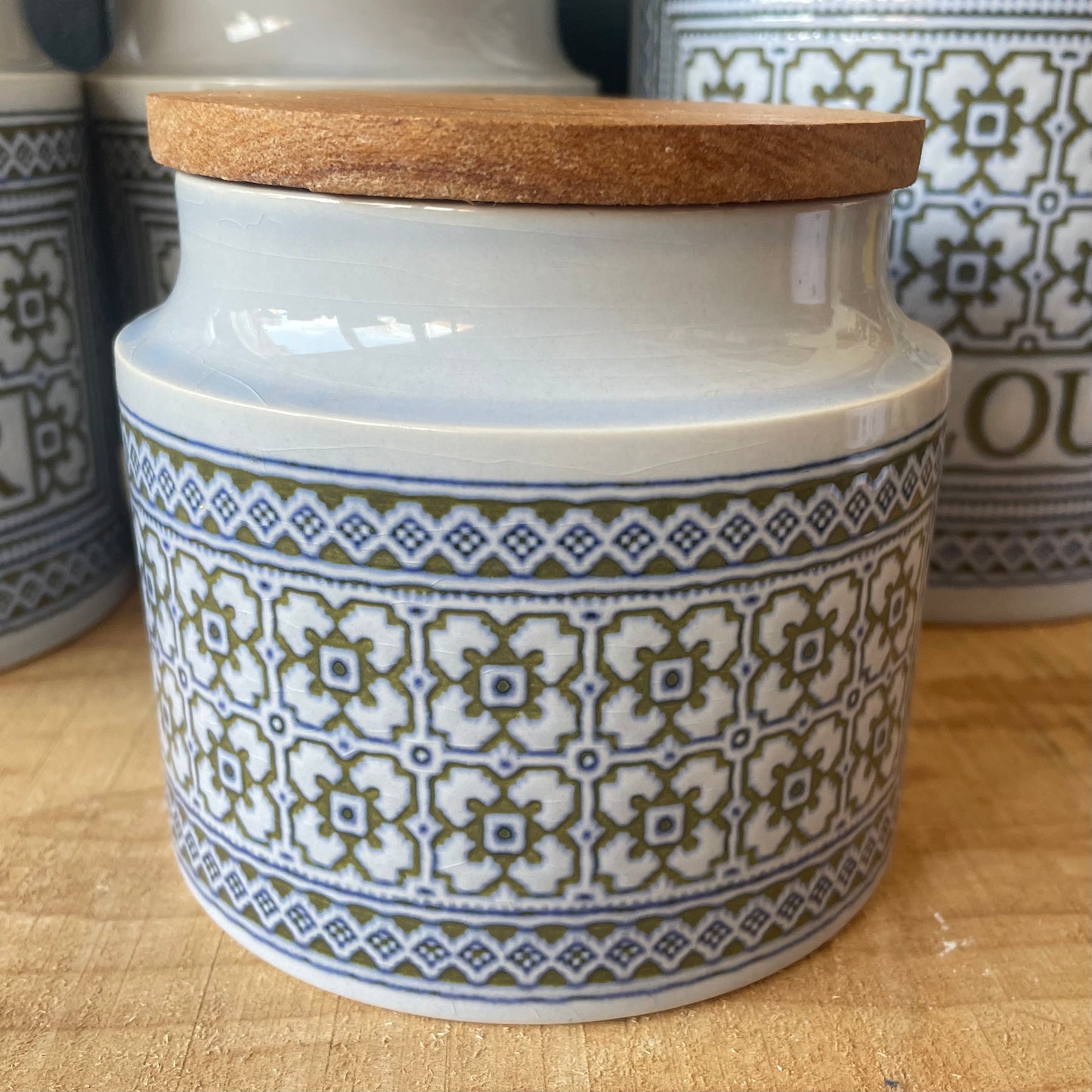 Vintage Hornsea Pottery Tapestry Storage Jars | retro 1970s | MCM